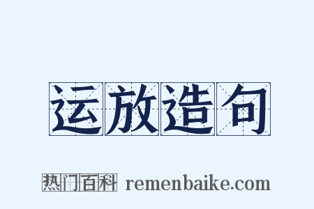 运放造句是什么意思的图片